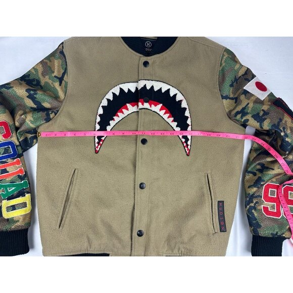 Mens Varsity Jacket/Bomber S Hudson Ape Kill Outerwear Vintage Sharks - Picture 10 of 11